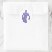 Man dosering ronde sticker (Tas)