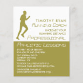Man draait, Athletics Lesson Adverteren Flyer (Voorkant)