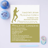 Man draait, Athletics Lesson Adverteren Flyer (Enkel)