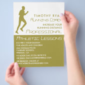 Man draait, Athletics Lesson Adverteren Flyer (Hand)