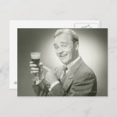 Man Drink Briefkaart (Voorkant / Achterkant)