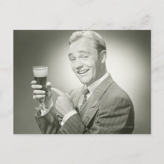 Man Drink Briefkaart (Voorkant)