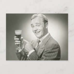 Man Drink Briefkaart