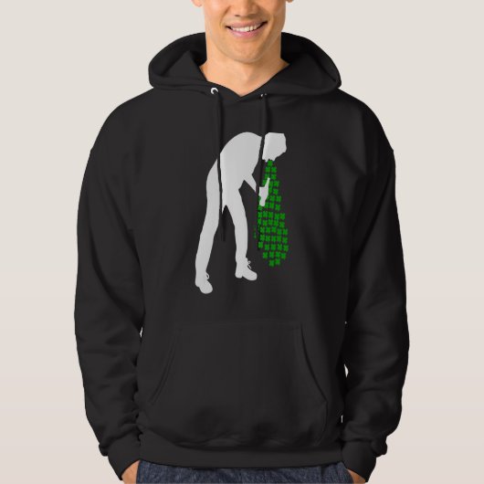 Man Drink St Patricks Day Beer Hoodie (Voorkant)