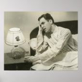 Man Drink water Poster (Voorkant)