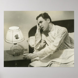 Man Drink water Poster