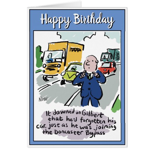 Man Driving se rend compte qu'il a oublié sa voitu (Devant)