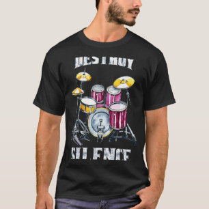 Man Drums Veroestroy Silence T-shirt