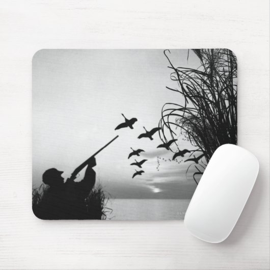 Man Duck Hunting Muismat (Met muis)