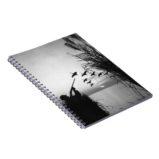 Man Duck Hunting Notitieboek (Rechterzijde)