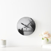 Man Duck Hunting Ronde Klok (Huis)