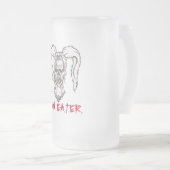 MAN EATER Tall Frosted Mok (Voorkant rechts)