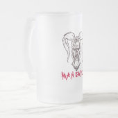 MAN EATER Tall Frosted Mok (Voorkant links)