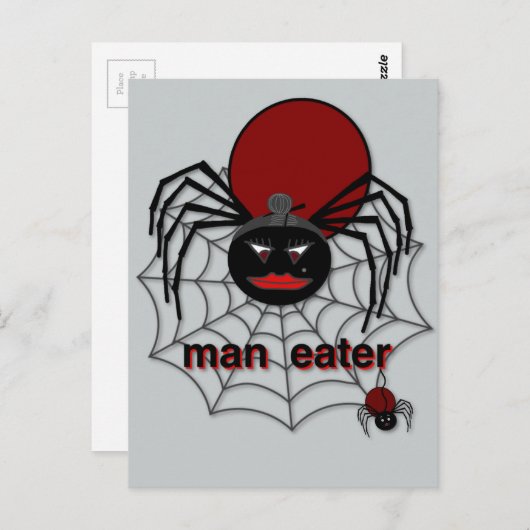 Man-Eating Spider! Briefkaart (Voorkant / Achterkant)