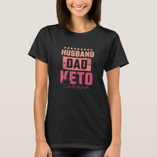 Man Echtgenoot Vader Keto Overlever T-shirt