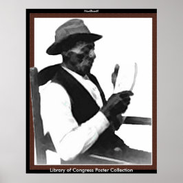 Man Een artikel lezen Poster