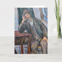 Man Een pijp roken - Paul Cezanne - c1893