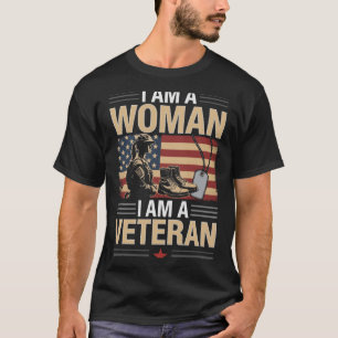 Man Een Vrouw Veteraan Usa Amerikaanse Patriottisc T-shirt