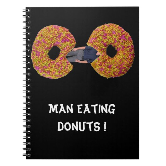 Man eet Donuts! Notitieboek (Voorkant)