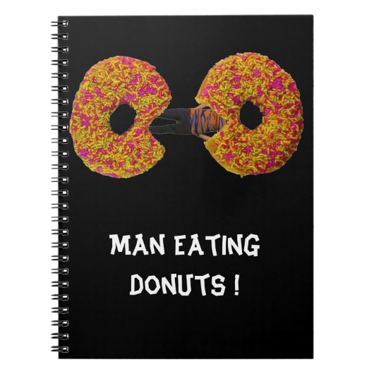 Man eet Donuts! Notitieboek (Voorkant)