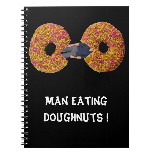 Man eet Donuts! Notitieboek (Voorkant)