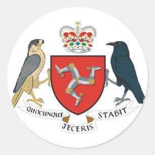 man embleem ronde sticker