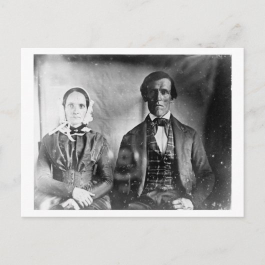 Man en dameskoppel 1840 briefkaart (Voorkant)