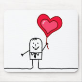 Man en hart muismat (Voorkant)