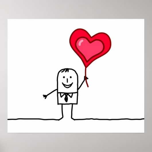 Man en hart poster (Voorkant)