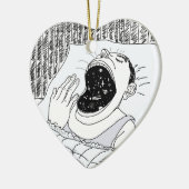 MAN EN KAMPEN KERAMISCH ORNAMENT (Links)