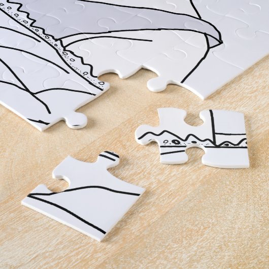 MAN EN KAMPEN LEGPUZZEL (Zijkant)