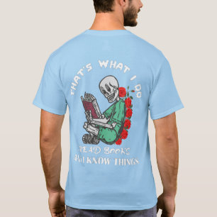 Man en leerkracht Dat is wat ik doe Ik lees boek T-shirt