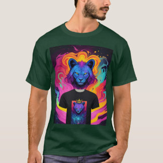 man en leeuwenmeisje t-shirt