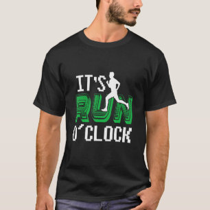 Man en marathonlopers die met het graven werken t-shirt