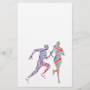 Man en meisje lopen flyer