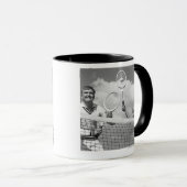 Man- en speeltennis mok (Voorkant rechts)