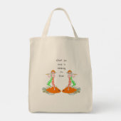 Man en vis tote bag (Achterkant)