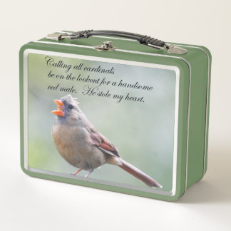 Man en Vrouw kardinale lunchbox
