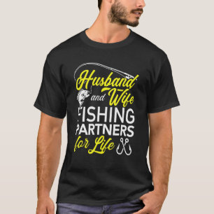 Man en vrouw vispartners voor het leven visser t-shirt