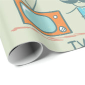 Man en zijn televisie cadeaupapier (Rol Hoek)