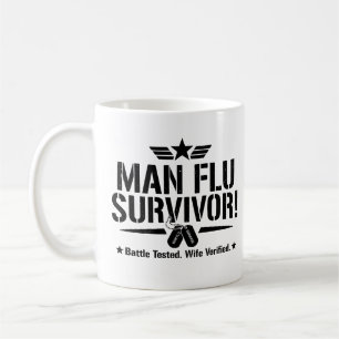Man Flu Overlever – Getest in de strijd, Geverifie Koffiemok