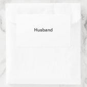 "Man" Fotolabel Rechthoekige Sticker (Tas)