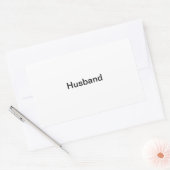 "Man" Fotolabel Rechthoekige Sticker (Envelop)