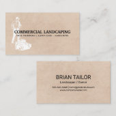 Man gebruikt grasmaaier visitekaartje (Voorkant / Achterkant)