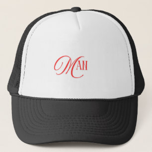 MAN Gedrukte Tekst Handige Comfort Zwarte Kleur Dr Trucker Pet