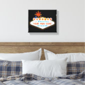 Man geeft uw merkwaardige gebarentaal een aangepas canvas afdruk (Insitu (Slaapkamer))