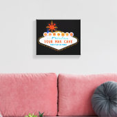 Man geeft uw merkwaardige gebarentaal een aangepas canvas afdruk (Insitu (Woonkamer))