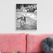 Man Gevist Canvas Afdruk (Insitu (Woonkamer))