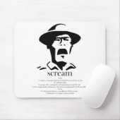 man gillen met definitie muismat (Met muis)