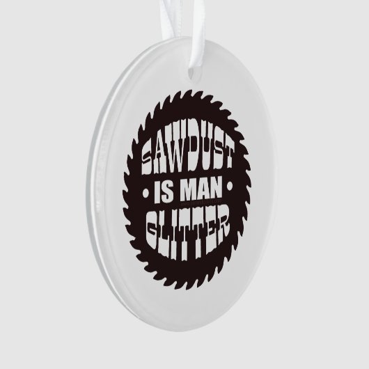Man Glitter Ornament (voorkant)